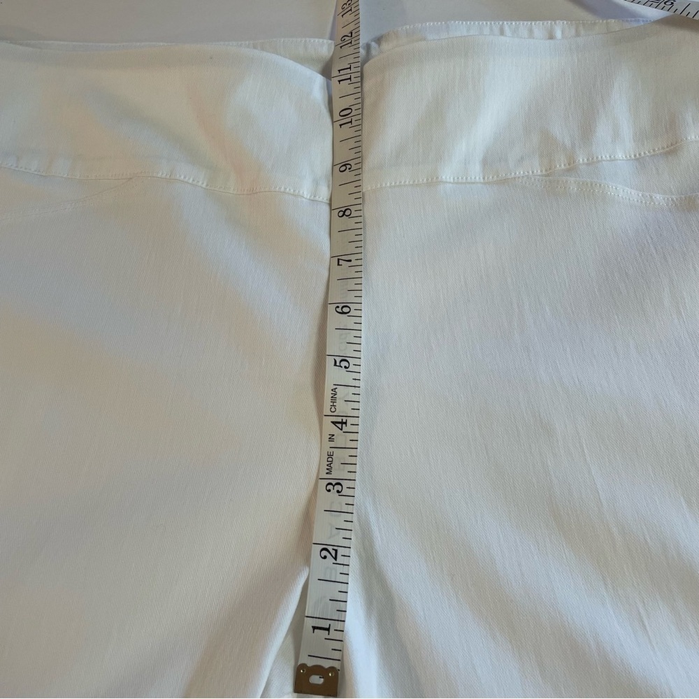 Elliott Lauren Women's Pull On Ankle Pant White Size 16 - Picture 14 of 15